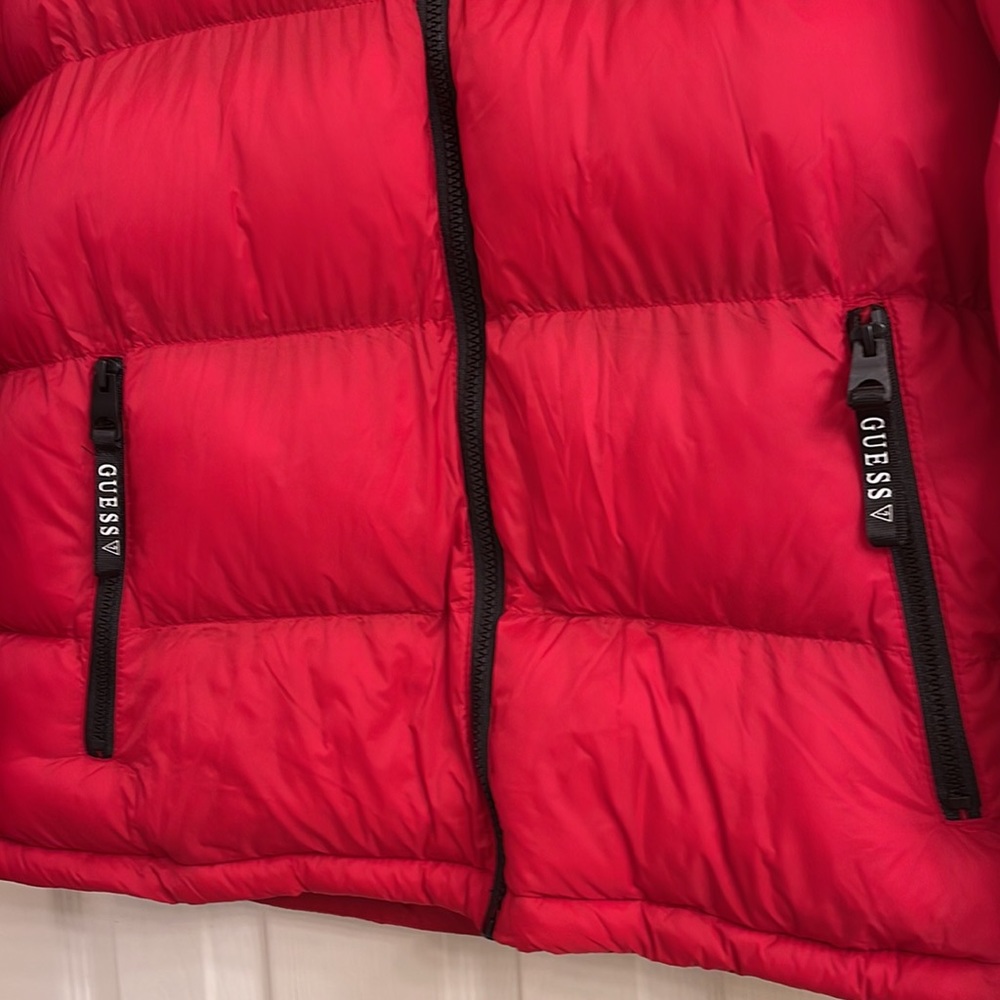 Guess Mens Puffer Hoodie - Picture 4 of 10
